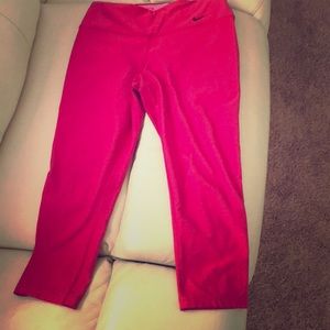 Nike Capris—Hot pink color